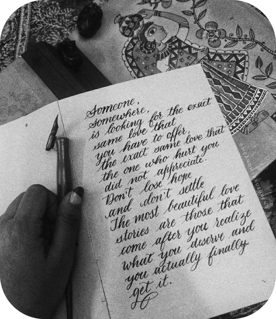 Calligraphy notebook