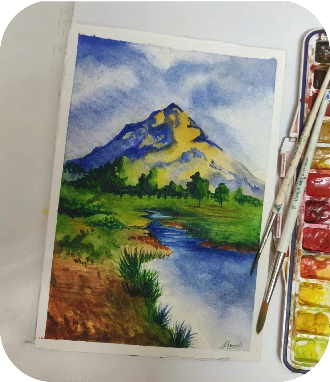 Watercolor landscape