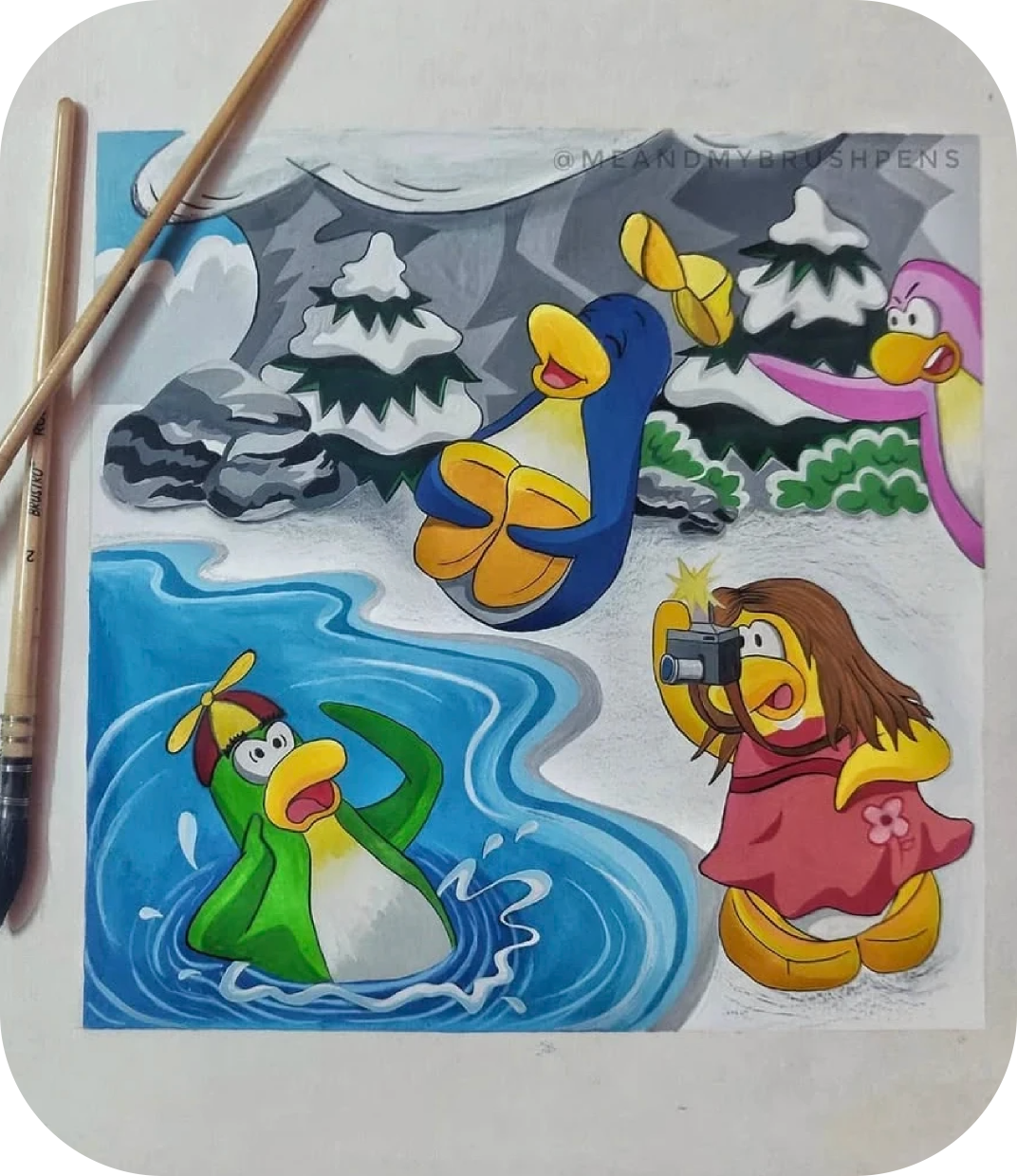 Illustrated artwork