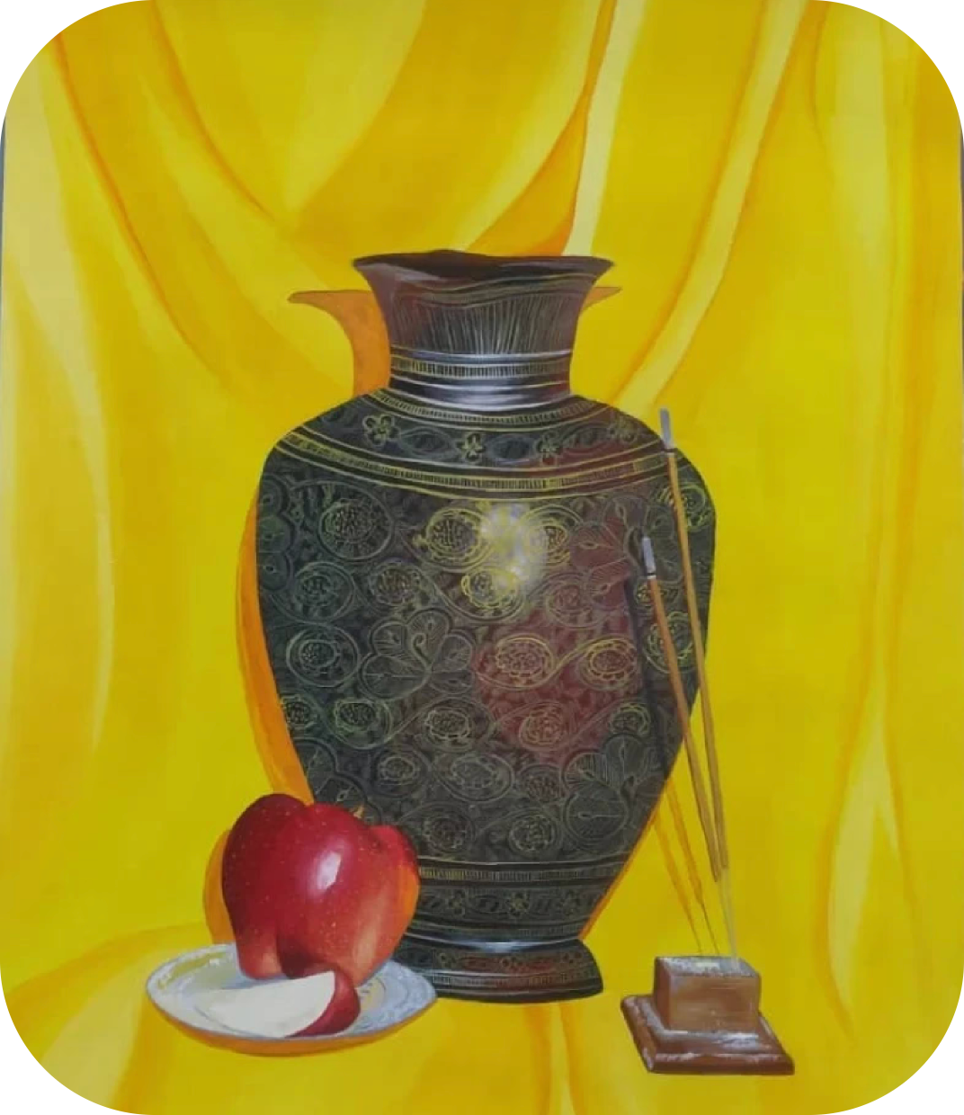 Painted vase