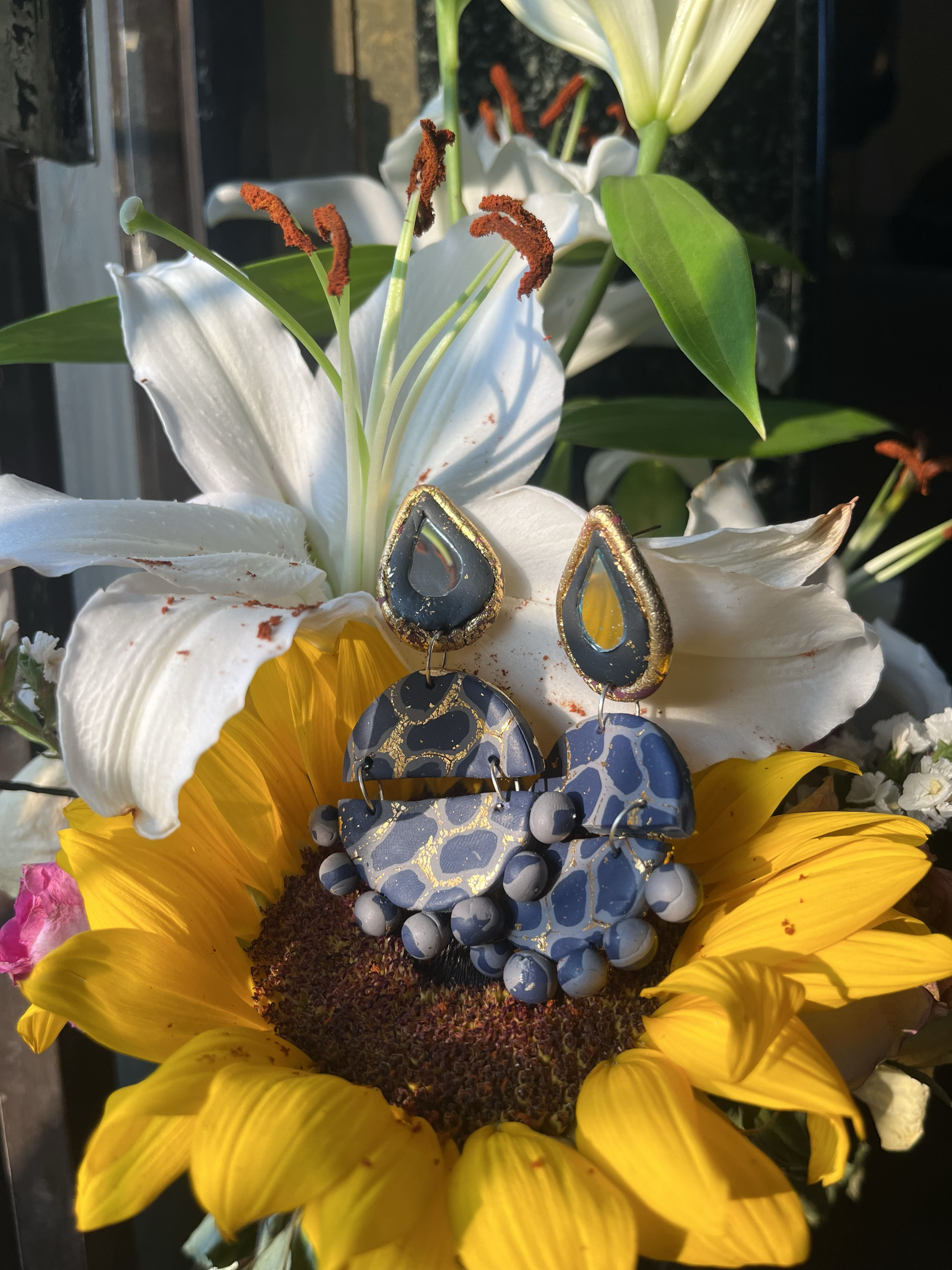 Handcrafted clay jewelry