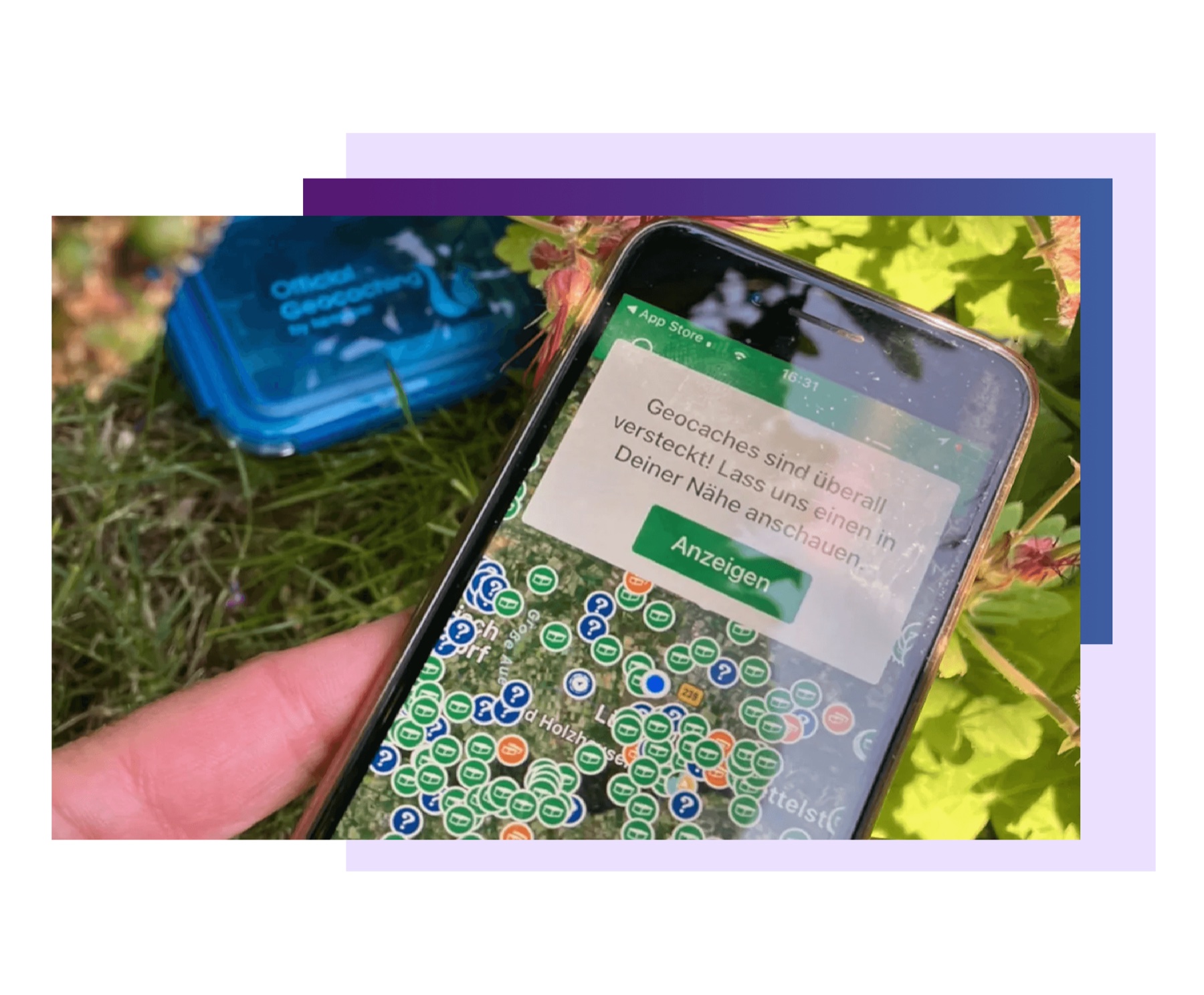 Geocaching Real-World Coordinates and Hidden Cache Hides