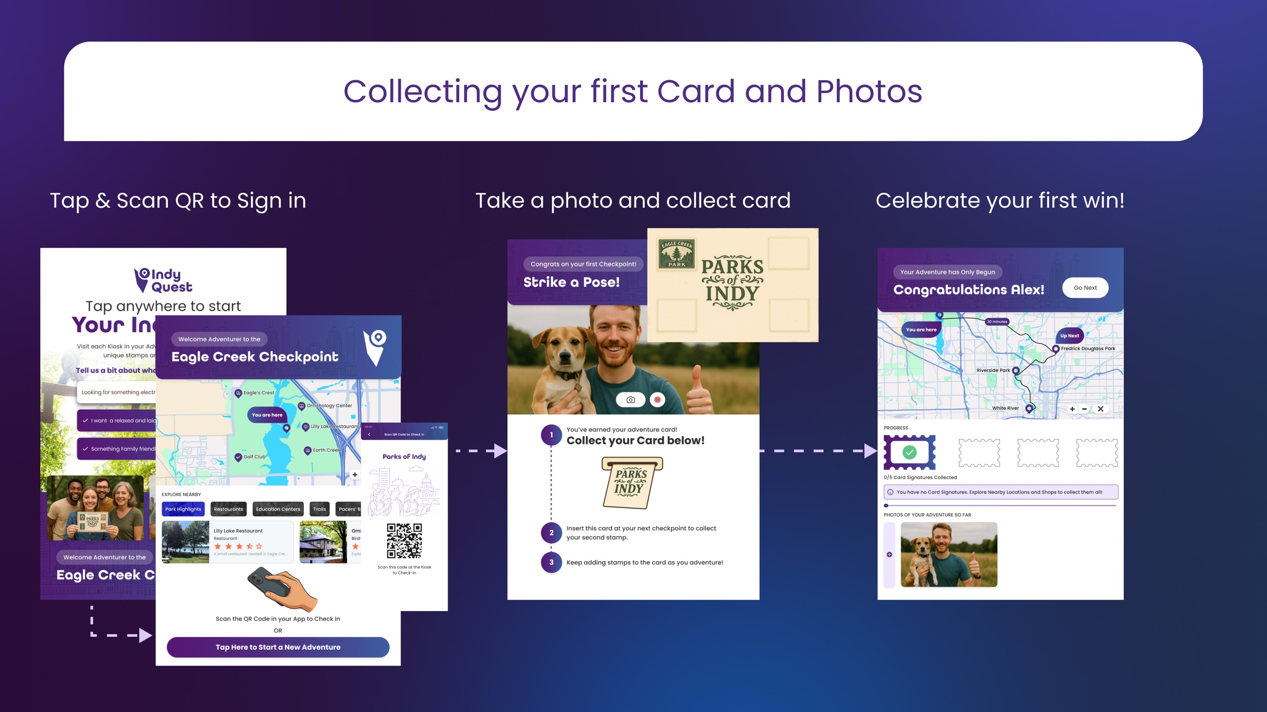 Collecting Your First Card and Photos