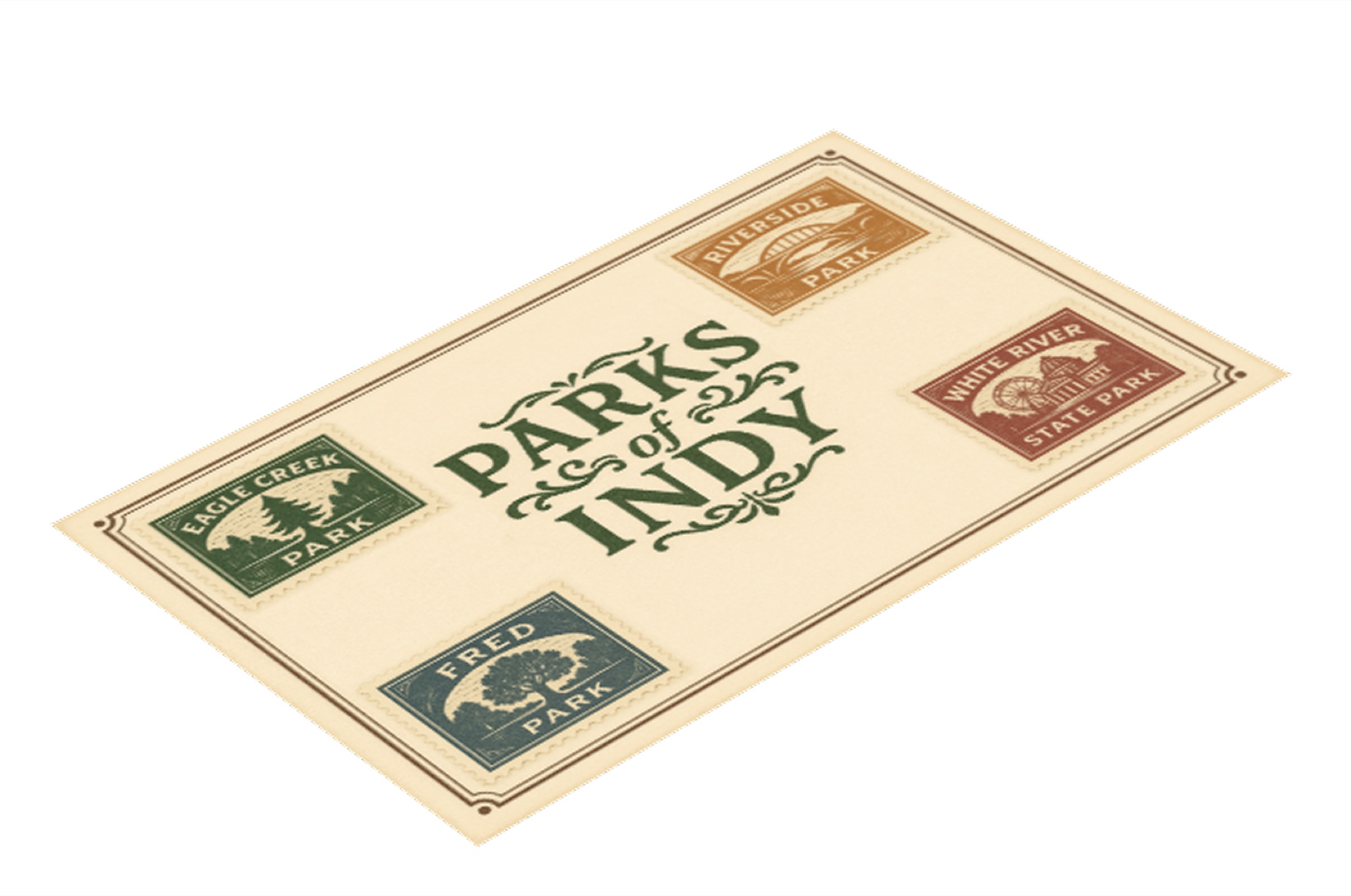 Parks of Indy Collectible Postcard