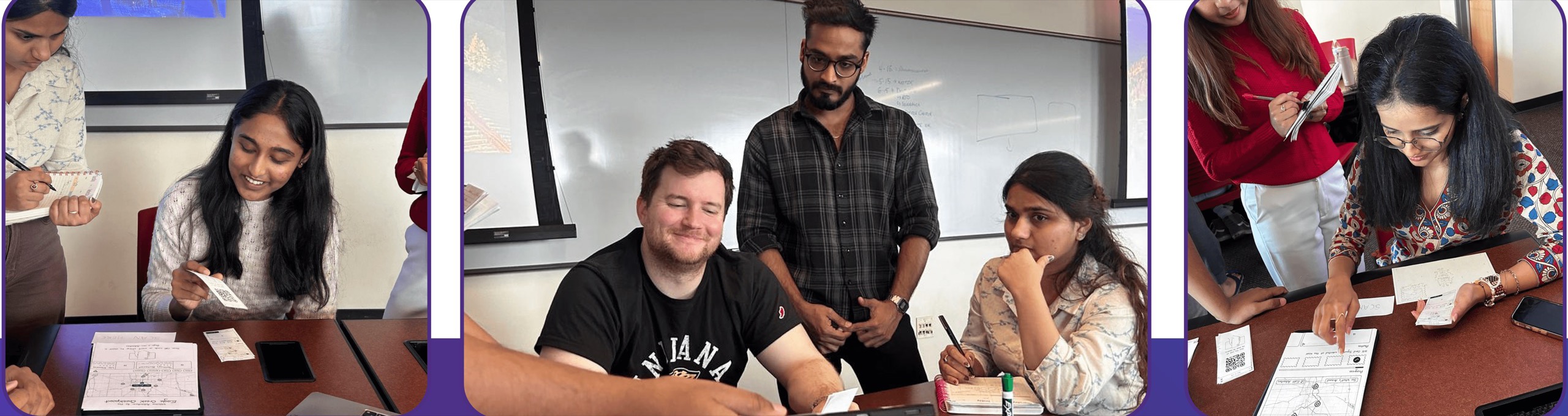Students Participating in Paper Prototype Usability Testing