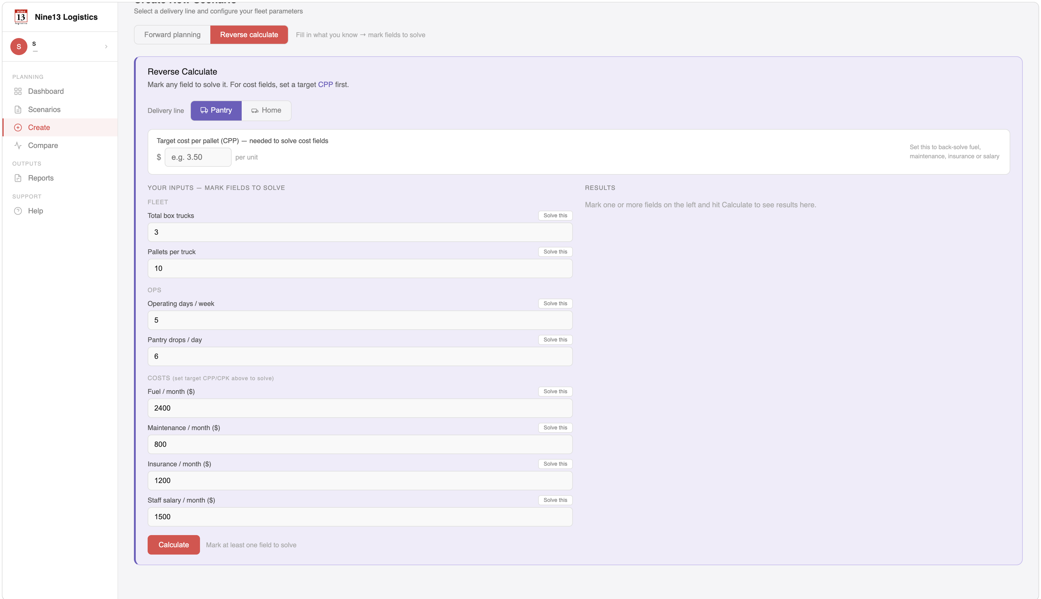 Reverse Calculate Feature